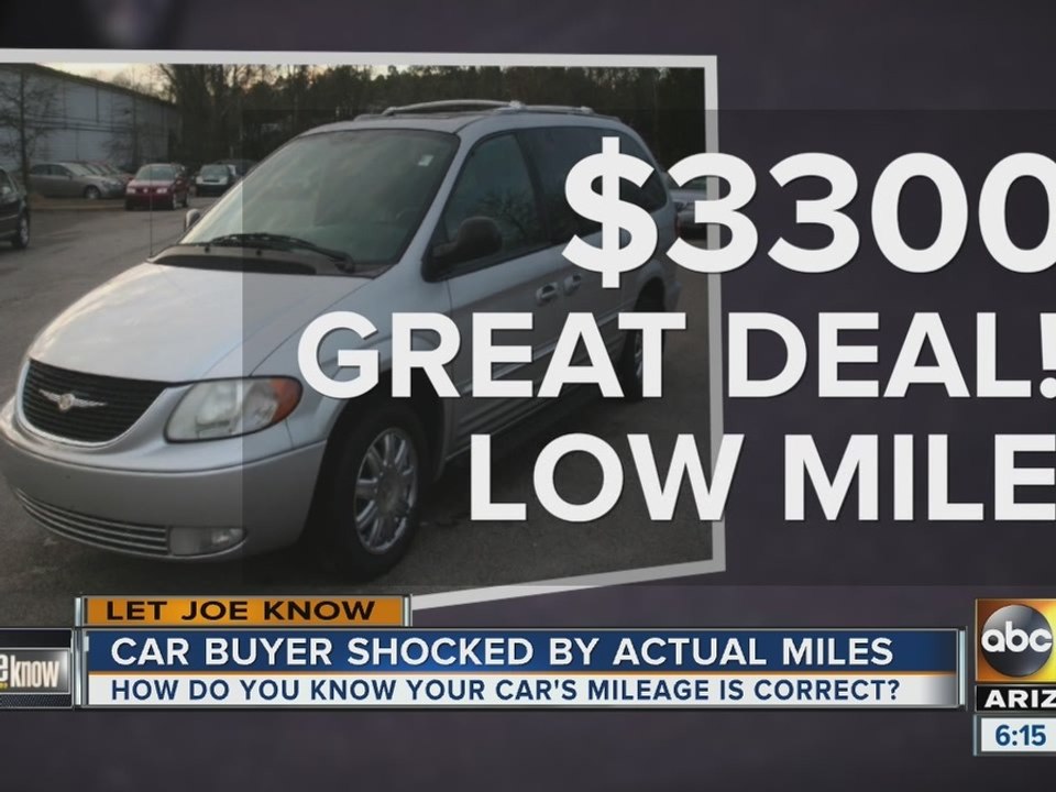 Car buyer shocked after seeing miles on car