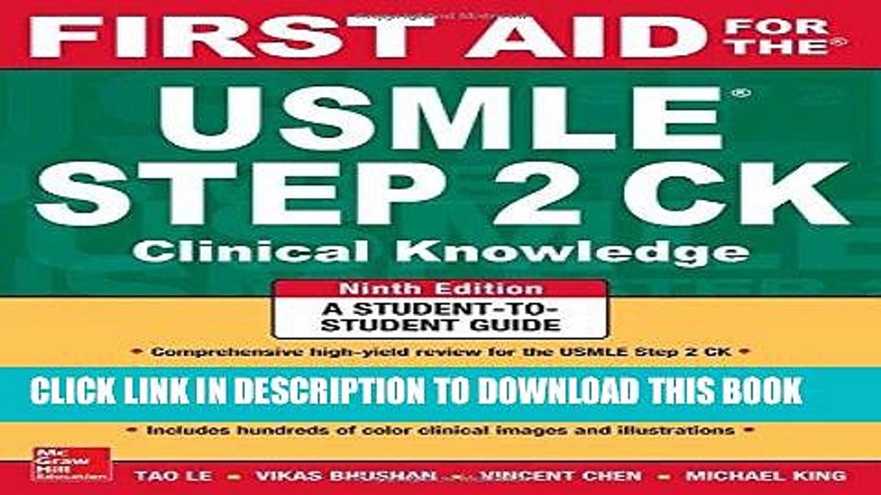 [PDF] First Aid for the USMLE Step 2 CK, Ninth Edition (First Aid USMLE) Popular Collection
