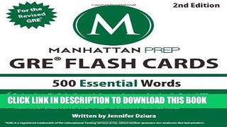 Ebook 500 Essential Words: GRE Vocabulary Flash Cards (Manhattan Prep GRE Strategy Guides) Free