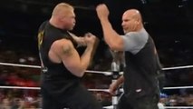 Goldberg and Brock Lesnar Face To Face in WWE RAW 14/11/2016