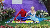 Spiderman & Frozen Elsa - SpiderBaby Kidnapped w/ Ariel, Anna Princess, Pink Spidergirl vs Venom :)