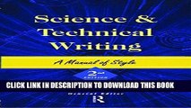Read Now Science and Technical Writing: A Manual of Style (Routledge Study Guides) PDF Online