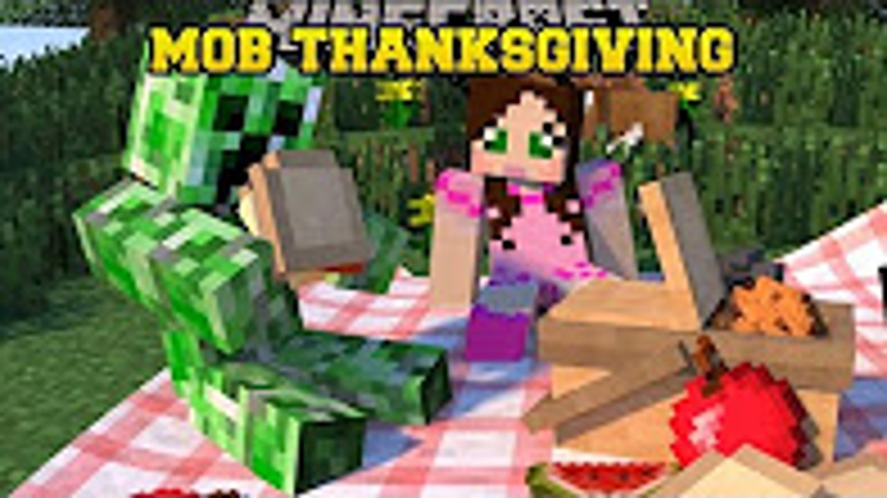 PopularMMOs Minecraft - HOW WOULD MOBS CELEBRATE THANKSGIVING! - MOBNIFICENT THANKSGIVING
