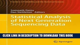 Read Now Statistical Analysis of Next Generation Sequencing Data (Frontiers in Probability and the