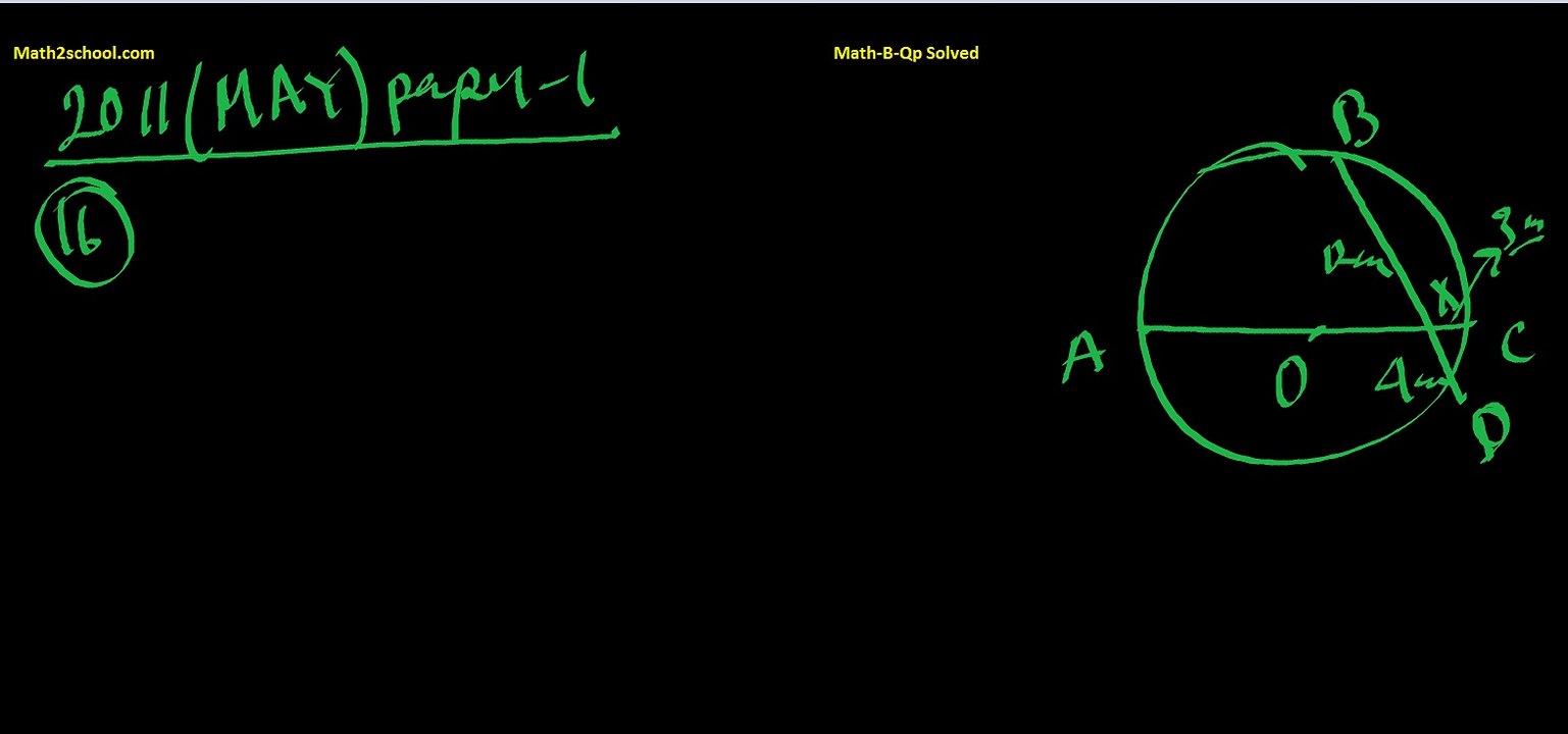 MathsB-QP-2011(May)-16