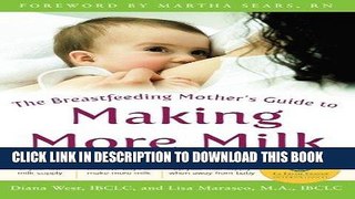 [PDF] The Breastfeeding Mother s Guide to Making More Milk: Foreword by Martha Sears, RN Popular