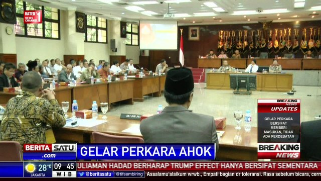 Suasana Gedung Rupatama Saat Gelar Perkara Dugaan Penistaan Agama