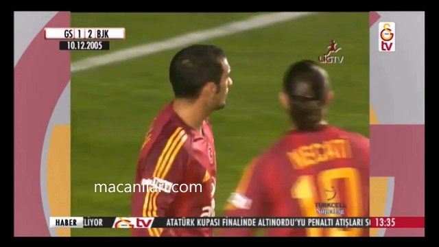 [HD] 10.12.2005 - 2005-2006 Turkish Super League Matchday 16 Galatasaray 3-2 Beşiktaş