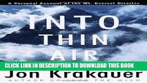 [PDF] Into Thin Air: A Personal Account of the Mount Everest Disaster Full Collection