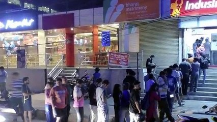 Girl Goes To-pless To Exchange Her Money at ATM INDIA