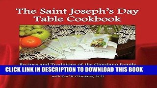 Best Seller The Saint Joseph s Day Table Cookbook Free Read