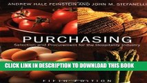Ebook Purchasing: Selection and Procurement for the Hospitality Industry, 5th Edition Free Read