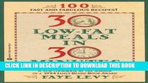 Ebook 30 Low-Fat Meals in 30 Minutes Free Read