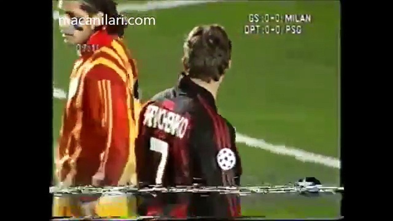07.03.2001 - 2000-2001 UEFA Champions League 2nd Group Round Group B Matchday 5 Galatasaray 2-0 AC Milan