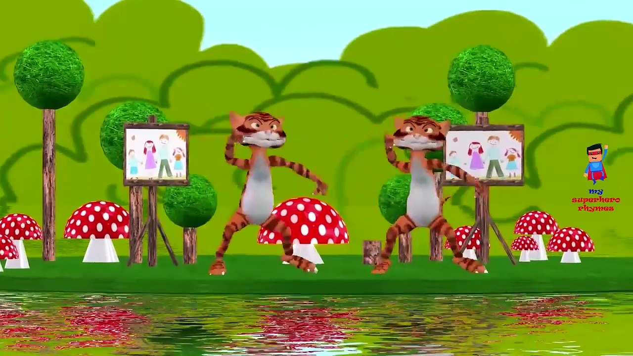 Tiger Cartoons for Children If You Are Happy And You Know It Children Nursery Rhymes 3D Animation