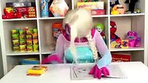 Spiderman vs Joker vs Frozen Elsa Joker Becomes A Dog w Frozen Elsa Rainbow Hair Fun Superhero