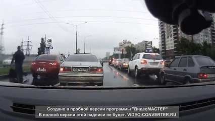 Понты закончились после первого удара (оригинал)