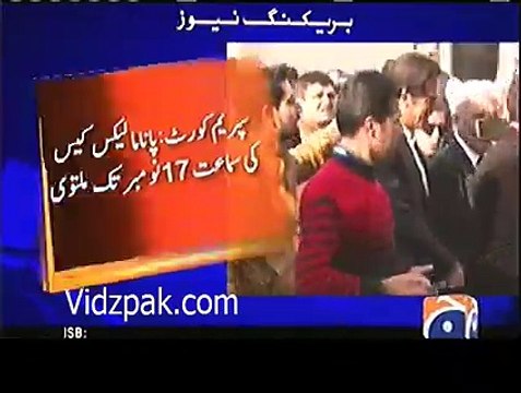 SC adjourns hearing of Panama Leaks case until Nov 17,will later decide whether or not to form probe commission