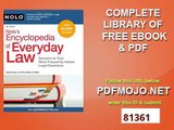 Nolo's Encyclopedia of Everyday Law Answers to Your Most Frequently Asked Legal Questions, 8th Edition