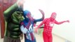 Spiderman Real Life w/ Hulk Red Spiderman find & unboxing Pokemon GO in Real Life Superheroes fun