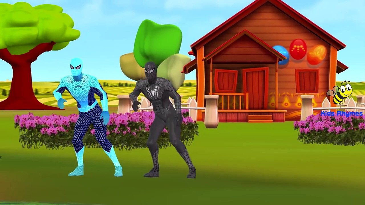 Spiderman Along With SuperHeroes Singing Hot Cross Buns Rhyme | And More Children Nursery Rhymes