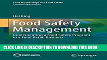 Read Now Food Safety Management: Implementing a Food Safety Program in a Food Retail Business