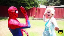 Spiderman Princess Rapunzel Ariel Toys vs Joker Superhero w/ Frozen Elsa Becomes Hairy CAKE PRANK