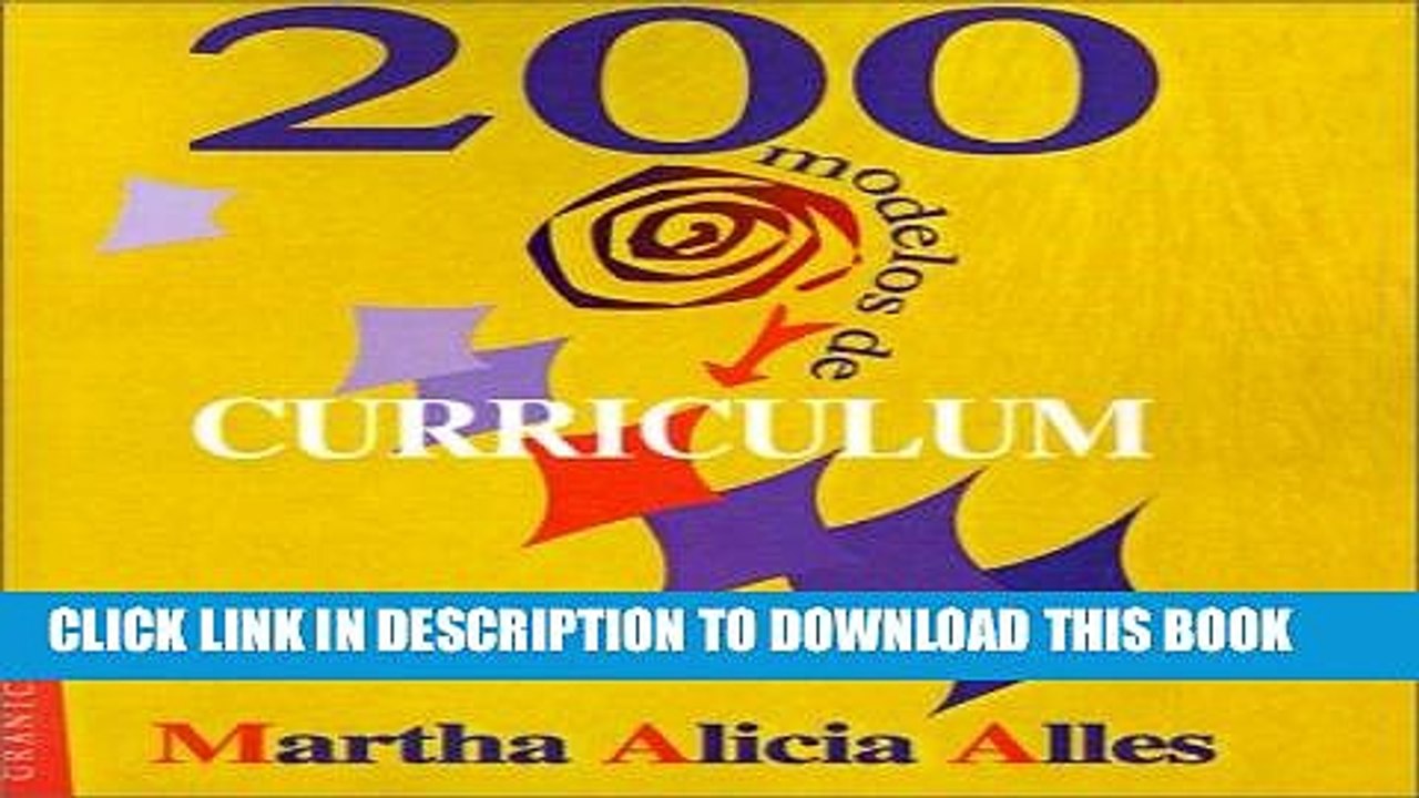 [PDF] Epub 200 Modelos de Curriculum (Spanish Edition) Full Download