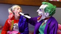 Spiderman & Frozen Elsa Vs Harley Quinn & The Joker In Jail Vs Hoverboard Cop & Ariel in Real Life