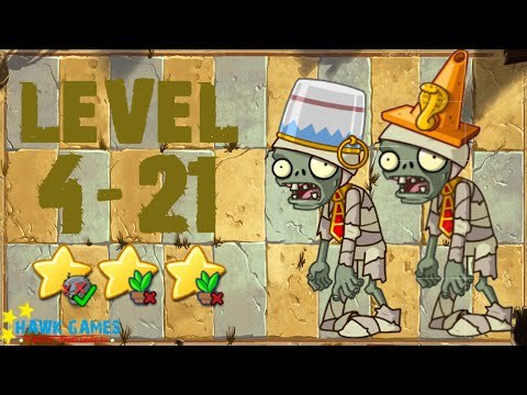 [v1.0.81+] Plants vs. Zombies: All Stars - Ancient Egypt Level 4-21 [4K 60FPS]