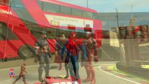 Spiderman Iron Man Lightning McQueen Wheels on the Bus Nursery Rhymes A SuperheroSchool