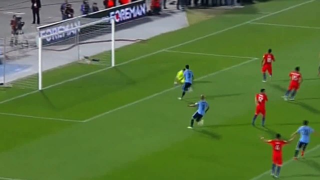 Edinson Cavani Goal Chile 0 - 1 Uruguay 2016 HD
