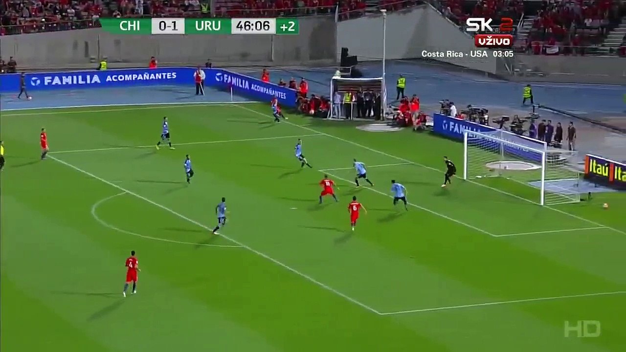 Eduardo Vargas Goal HD - Chile 1-1 Uruguay - 16-11-2016