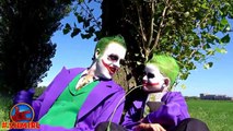 Joker vs Bad Joker Boy Frozen Elsa Kidnapped w Spiderman BAD BABY JOKER Real Life Superhero Movie 4K