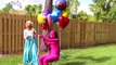 Spiderman Flies! Joker Balloon prank w/ Frozen Elsa, Pink Spidergirl funny superhero video