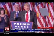 EEUU: Donald Trump asegura que 3 millones de inmigrantes serán deportados