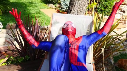 Frozen Elsa Heels! Maleficent! w/ Spiderman, Werewolf & Anna Superheroes Fun :)