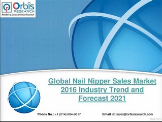 2016 Global Nail Nipper Sales Market 2021 Forecast Analysis