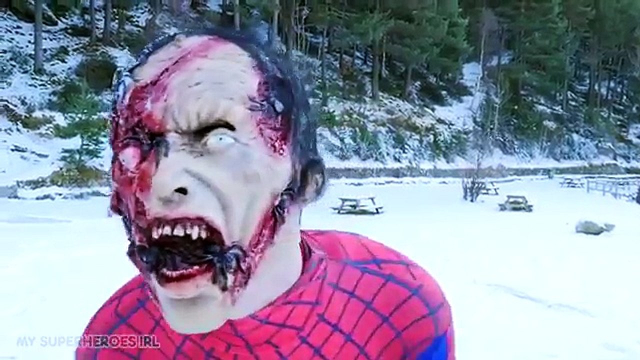Spiderman vs Hulk vs Iron Man vs Zombie Spiderman! Fun Superhero Battle Movie in REAL LIFE