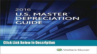 [Download] U.S. Master Depreciation Guide (2016) [Read] Online