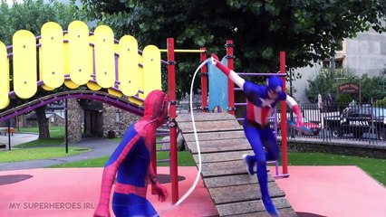 Spiderman vs Captain America vs Iron Man - Real Life Death Match Fight - My Superheroes IRL