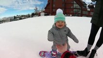 At just 14 months old, this might just be the youngest person we've seen riding a snowboard...