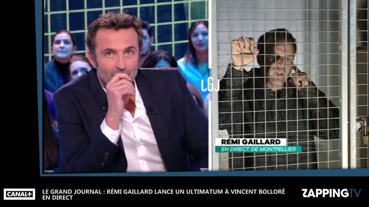 Le Grand Journal : Rémi Gaillard lance un ultimatum à Vincent Bolloré en direct