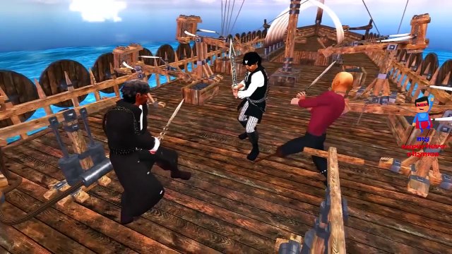 Finger Family Pirates Funny Nursery Rhymes | Pirates Cartoon 3D Animation Songs
