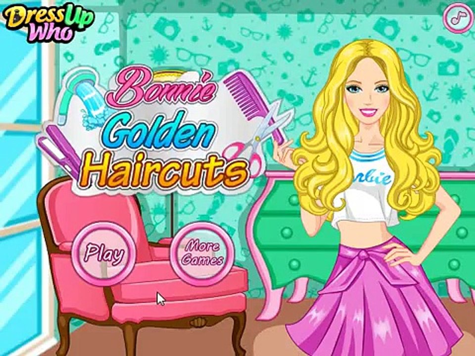Barbie Golden Haircuts -Cartoon for children -Best Kids Games -Best Baby Games -Best Video Kids