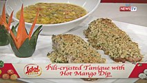 Idol sa Kusina: Pili-crusted Tanigue with Hot Mango Dip