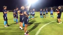 Cambodia International football Training In Singapore before match On 13_11_2016