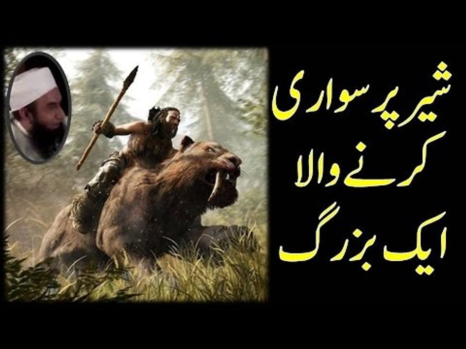 A man who used to ride on lion by Maulana Tariq Jameel