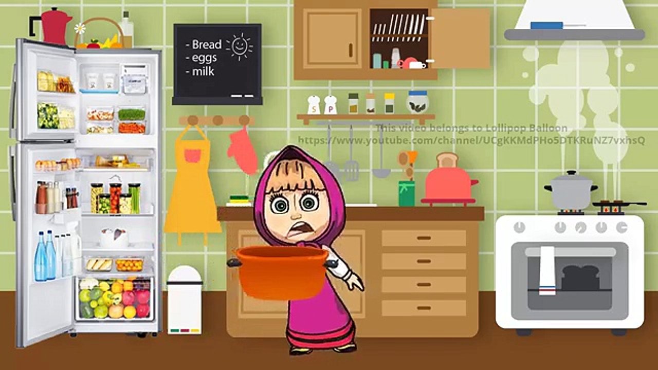 Masha And The Bear Baby don't Cry when eat Lollipop and Ice cream #Lollipop-Balloon - YouTube