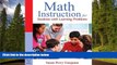 Online eBook Math Instruction for Students with Learning Problems
